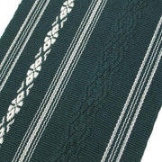 Close-up of the green obi details.