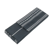 The grey silk kaku obi.