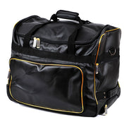 Alternative angle of the gold trim carrier bag.