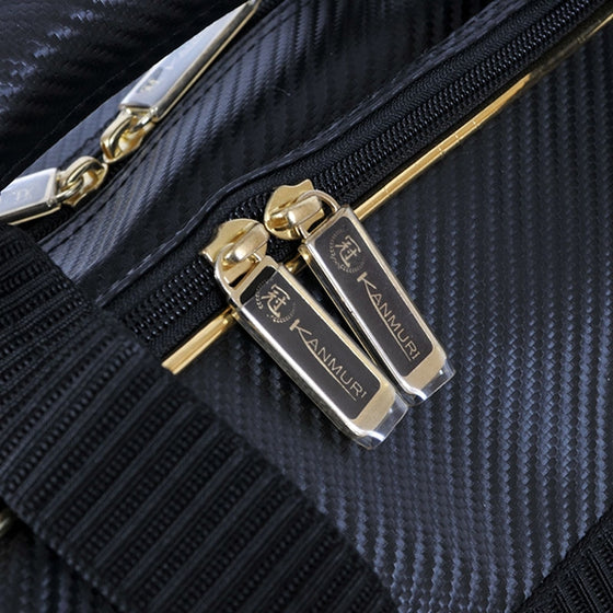 Close-up of the zips.
