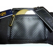 Close-up of the outer pocket of the shinai bag.