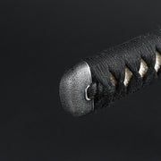 Close-up of the ishime style tsuka kashira.