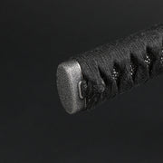 Close-up of the ishime style tsuka kashira.