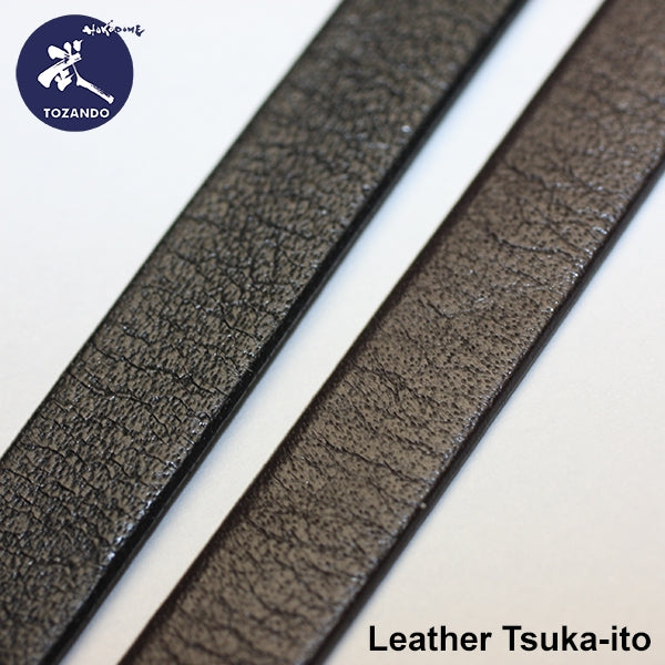 Leather tsuka ito.