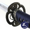 Close-up of the hiranami fuchi and tsuba.
