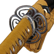 Close-up of the Tsuba area
