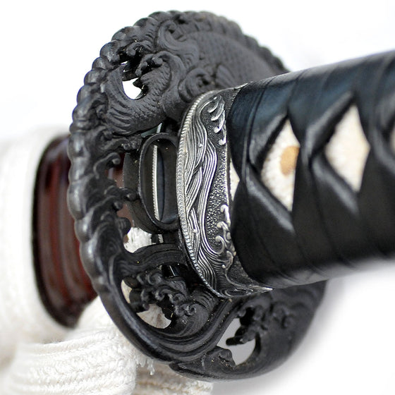 Close-up of the Tsuba left side
