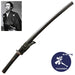 Full view of the iaito with the saya and the picture of Sakamoto Ryoma