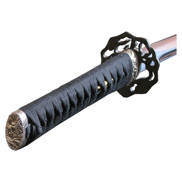 Close-up of the Tsuka and the Tsuba