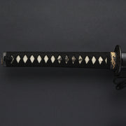 Full view of the tsuka and fittings.