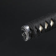 Close-up of the kashira.