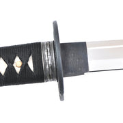 Side-on view of the habaki and fuchi.