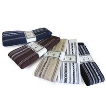  Five of the various colour options fot he obi arrayed next to each other.