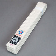Aikido Obi White/Unbleached Belt unbleached front view