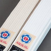 Aikido Obi White/Unbleached Belt front view detail