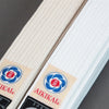 Aikido Obi White/Unbleached Belt front view detail