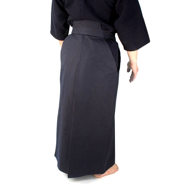 Full length rear view of the #11000 hakama.