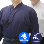 Navy and white variants worn next to each other.
