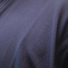 Close-up of the navy sashiko polyester fabric.