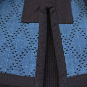 Inner-lining and rear vent close-up.