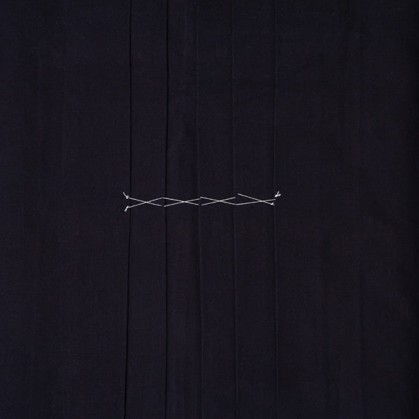 Front pleats view.