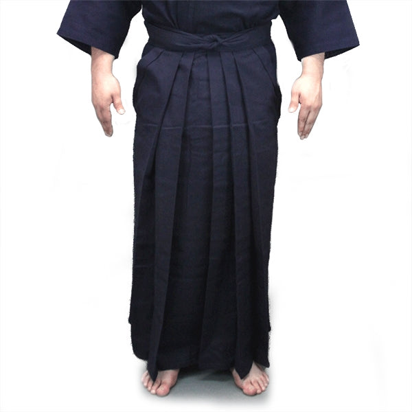 Full-length front view, worn with dogi.