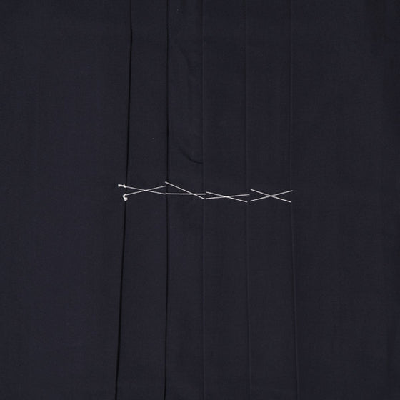 Close-up of front pleats.