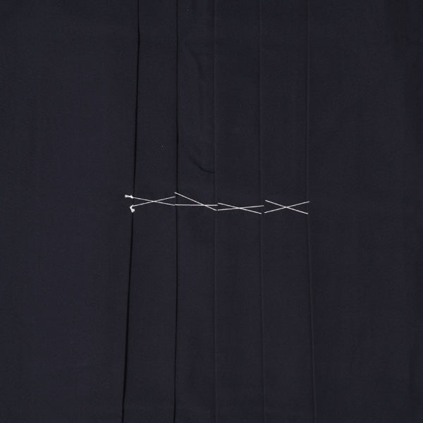 Close-up of front pleats.