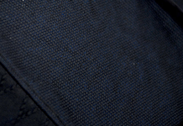 Sashiko fabric close-up.