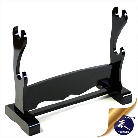 Full view of the gloss finish katana rack.