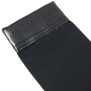 The synthetic leather reinforcement at the end.