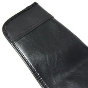 The reinforced end of the bag.
