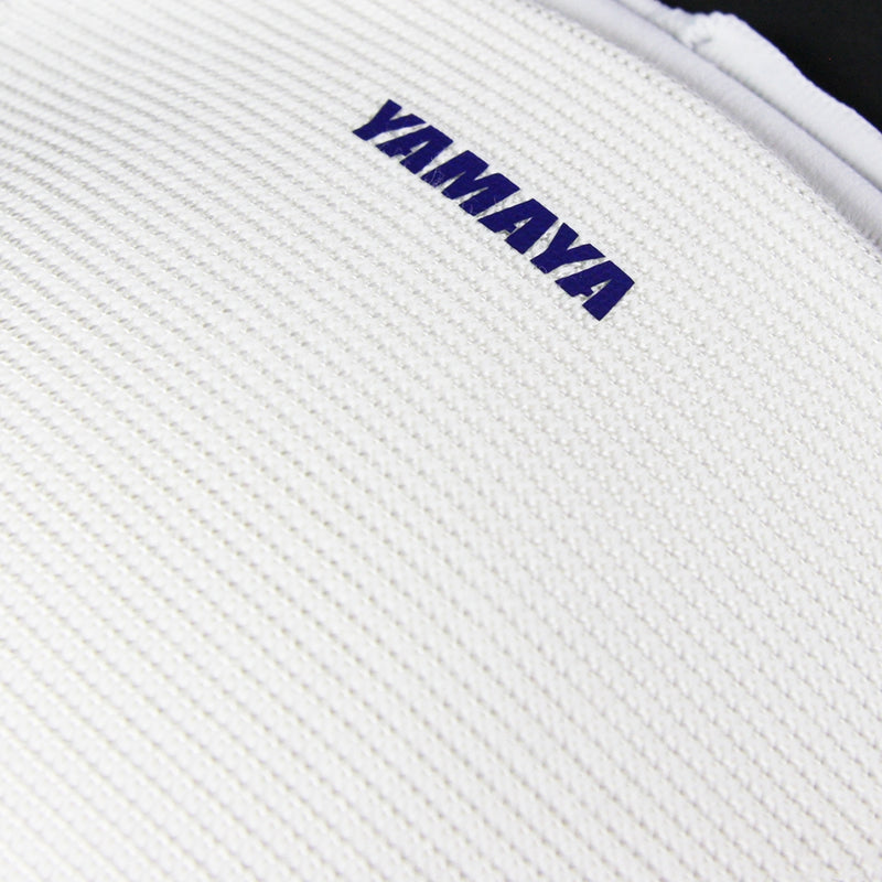 Close-up of the breathable and stretchy fabric.