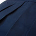 Navy hakama, front pleats side on view.