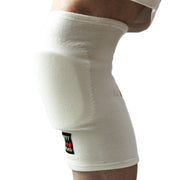 The knee pad seen worn.