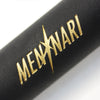 Close-up of the men-nari logo.