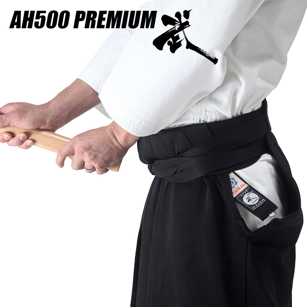 AH500 Premium - Polyester Aikido Hakama, image size:1000x1000