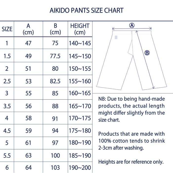 Yomogi - Anti-Bacterial Aikido Pants