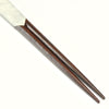 Wajima Lacquer Chopsticks  - Suri urushi Hakkaku Silver - 22.5cm