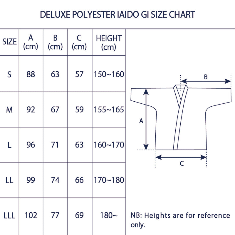 New Deluxe Polyester Iaido Gi