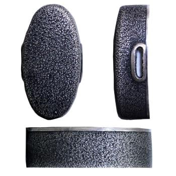 The ishime style brass fuchi and kashira.