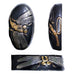 Blackened brass fittings depicting tombo dragonflies.