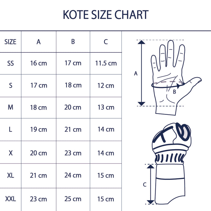 Konkawa Kote - 1 bu Hand-stitched (Size M)