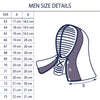 Men size details