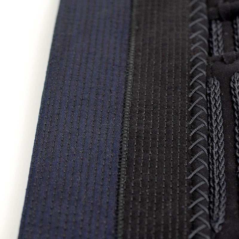 Close-up of the clarino reinforcement.