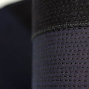 Close-up of the pitch-stitched futon.