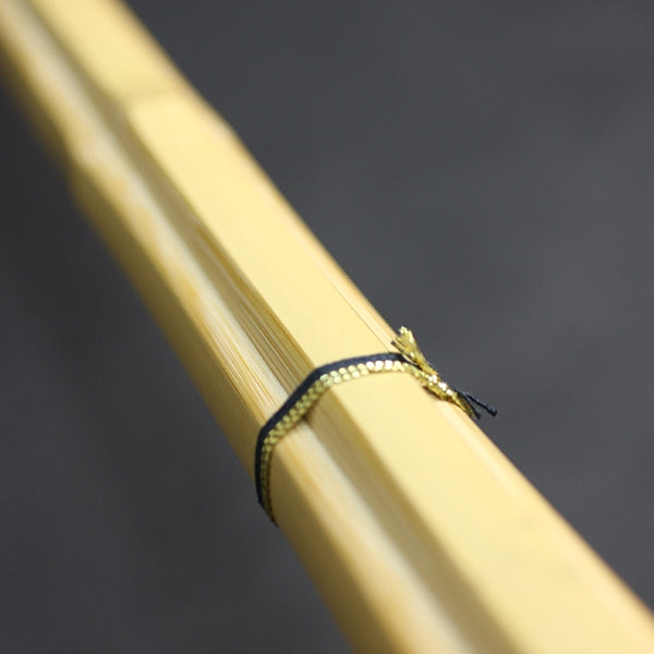 Close-up of the shinai bamboo.