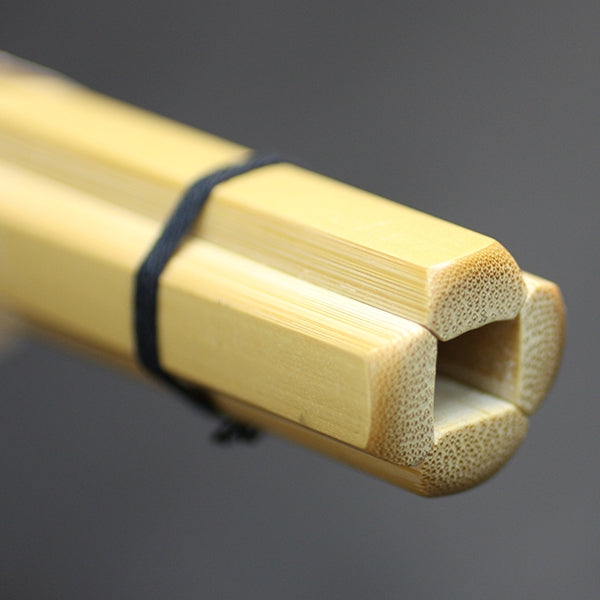 Close-up of the shinai kensen.
