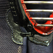 View of the hand-pressed kurozan leather mimikawa.