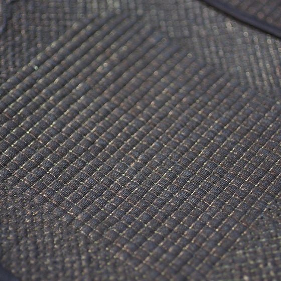 Close-up of the gakuzashi stitching.